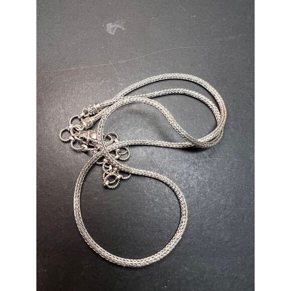 Sarda Bali sterling silver tulang naga extender 24 inch necklace - Picture 5 of 10